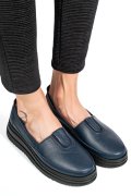 MOCASINI ALBASTRI PIELE NATURALA 1PC967