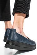 MOCASINI ALBASTRI PIELE NATURALA 1PC967