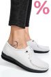 Mocasini albi piele naturala 3pc03
