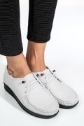 MOCASINI ALBI PIELE NATURALA 3PC03