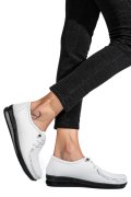 MOCASINI ALBI PIELE NATURALA 3PC03