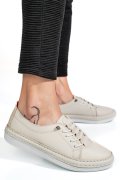 PANTOFI SPORT BEJ PIELE NATURALA 5PC00