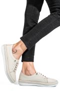 PANTOFI SPORT BEJ PIELE NATURALA 5PC00