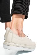 PANTOFI SPORT BEJ PIELE NATURALA 5PC00