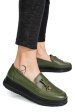 Mocasini verzi piele naturala 1pc982