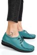 Mocasini turcoaz piele naturala 3pc03