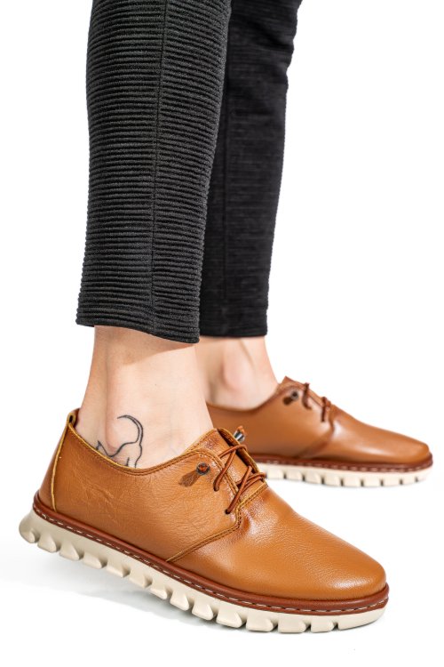 Pantofi maro piele naturala 1pc50mm