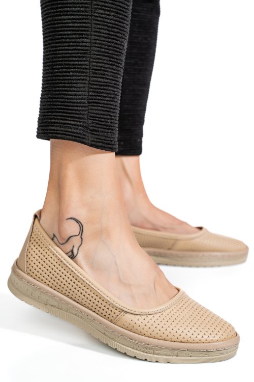 Espadrile bej piele naturala 1pc03