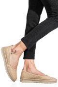 ESPADRILE BEJ PIELE NATURALA 1PC03