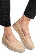 ESPADRILE BEJ PIELE NATURALA 1PC03