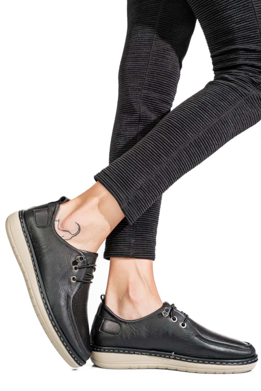 MOCASINI NEGRI PIELE NATURALA 1PC44