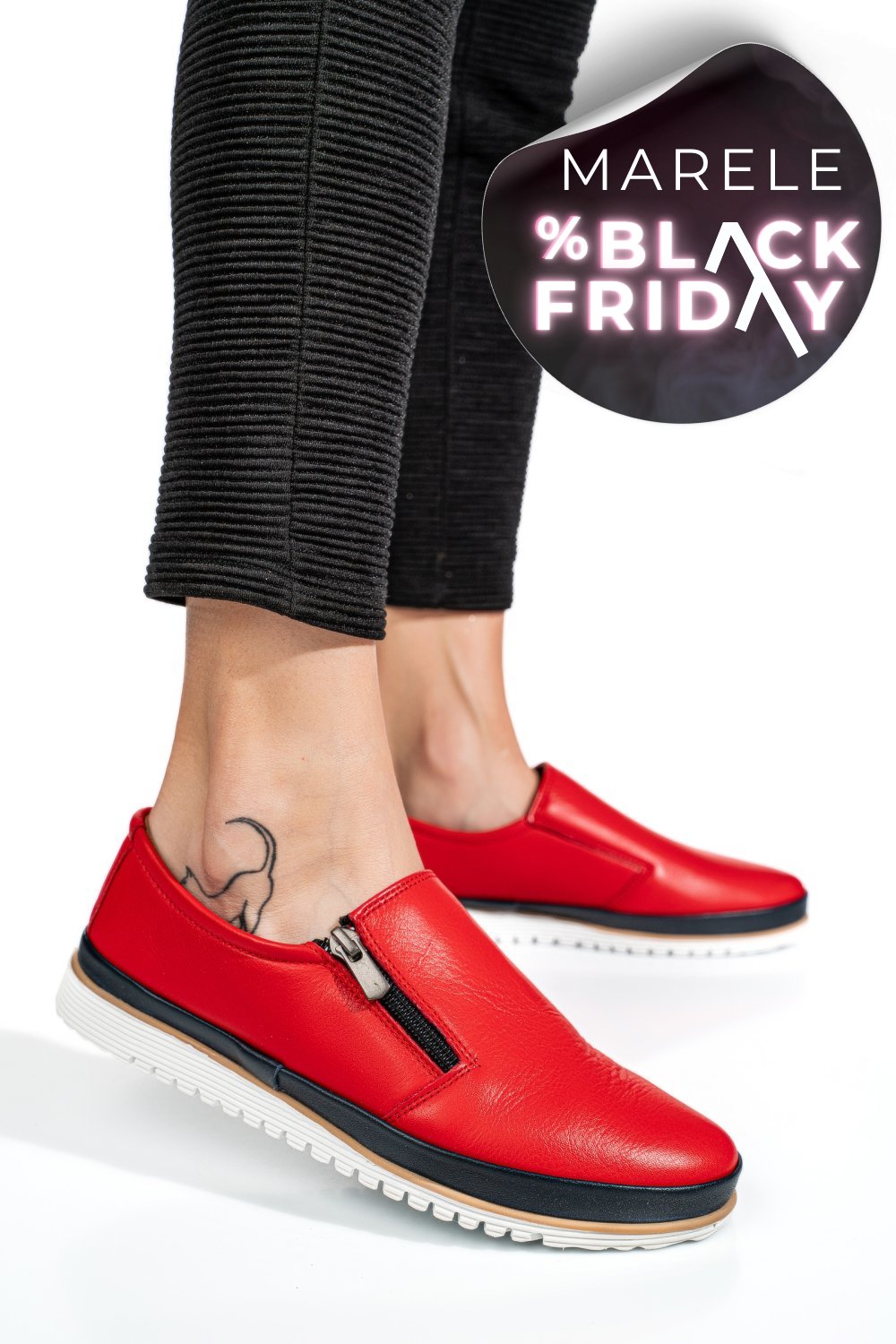 ESPADRILE ROSII PIELE NATURALA 0PC10