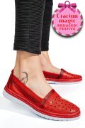 ESPADRILE ROSII PIELE NATURALA 9PC0