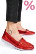 Espadrile rosii piele naturala 9pc0