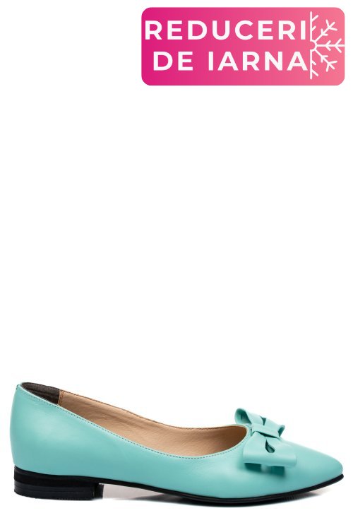 Balerini turcoaz piele naturala 3pc15