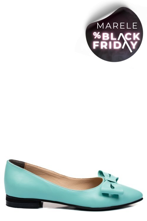 Balerini turcoaz piele naturala 3pc15