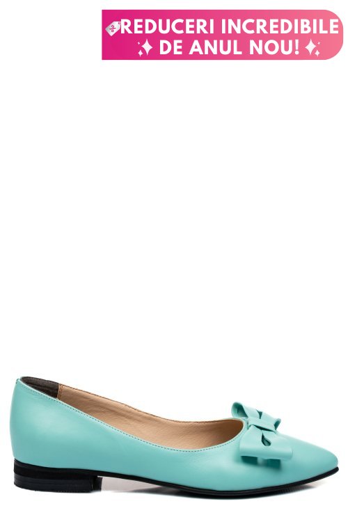 Balerini turcoaz piele naturala 3pc15