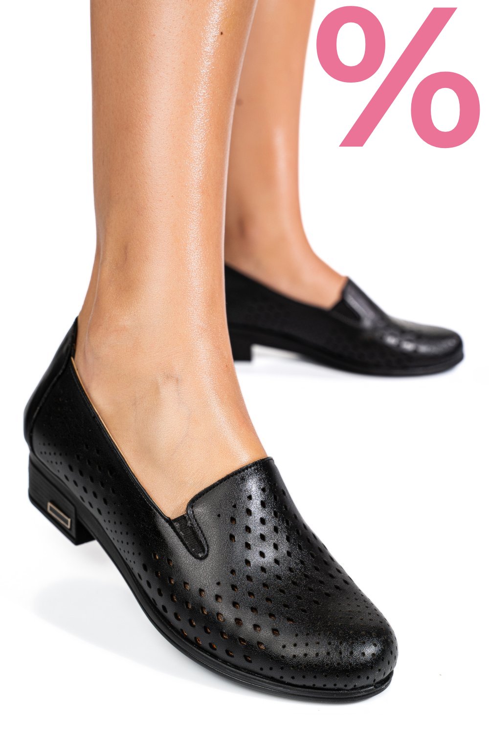 PANTOFI NEGRI PIELE NATURALA 2PC01MM
