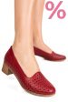 Pantofi rosii piele naturala 3pc06mm