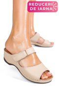 PAPUCI BEJ PIELE NATURALA 1PC312