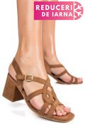 SANDALE MARO PIELE NATURALA INTOARSA ES77M8660