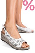 SANDALE ALBE PIELE NATURALA 6S7700AM