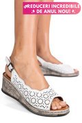 SANDALE ALBE PIELE NATURALA 6S7700AM