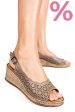 Sandale taupe piele naturala 6s7700am