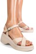Sandale bej piele naturala 7s7751am