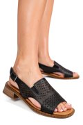 SANDALE NEGRE PIELE NATURALA 5S770320