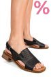 Sandale negre piele naturala 5s770320