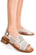 SANDALE BEJ PIELE NATURALA 5S770320