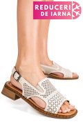 SANDALE BEJ PIELE NATURALA 5S770320
