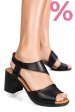 Sandale negre piele naturala 0s7775