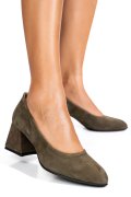 PANTOFI KHAKI PIELE NATURALA INTOARSA 5S77006