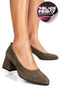 PANTOFI KHAKI PIELE NATURALA INTOARSA 5S77006