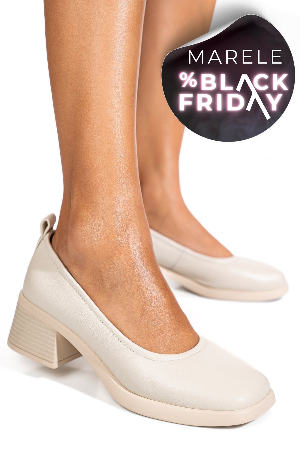 PANTOFI ALBI PIELE NATURALA AS77N480VE