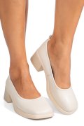 PANTOFI ALBI PIELE NATURALA AS77N480VE