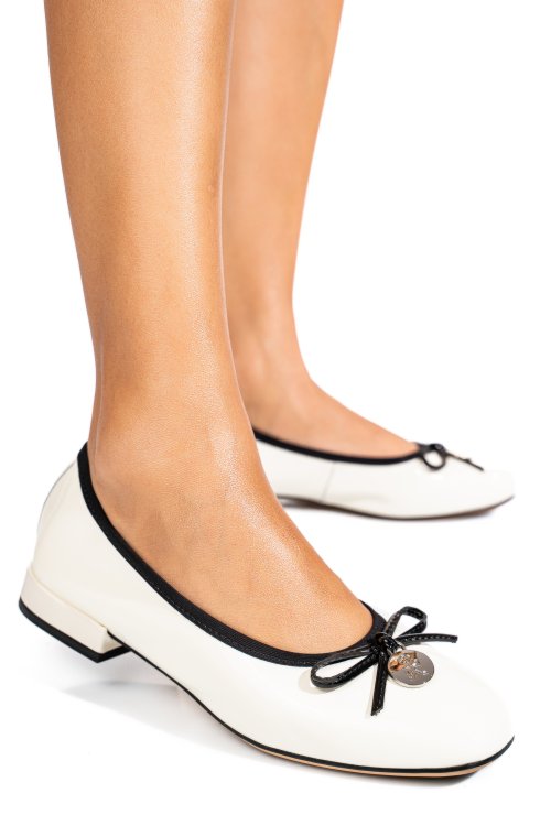 Balerini albi piele naturala as77n550ve