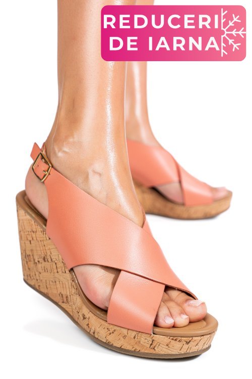 Sandale roz piele naturala ts77p01c29