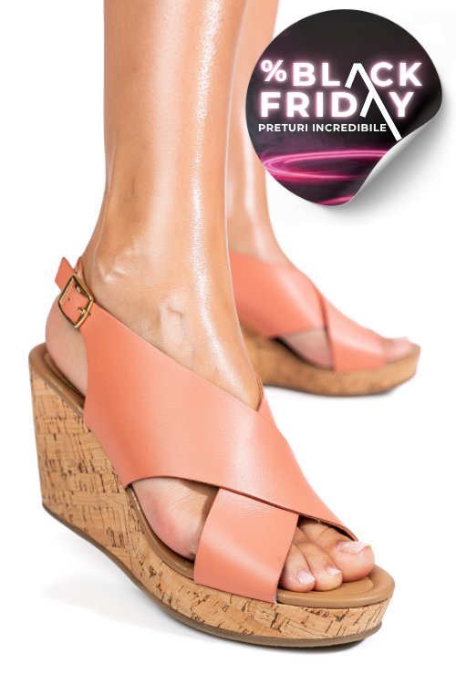 Sandale roz piele naturala ts77p01c29