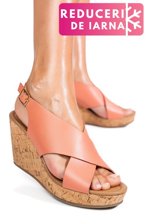 Sandale roz piele naturala ts77p01c29