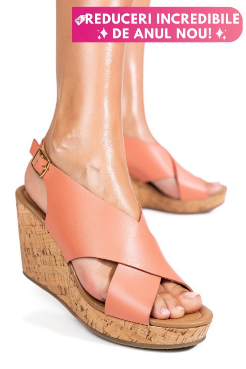 Sandale roz piele naturala ts77p01c29