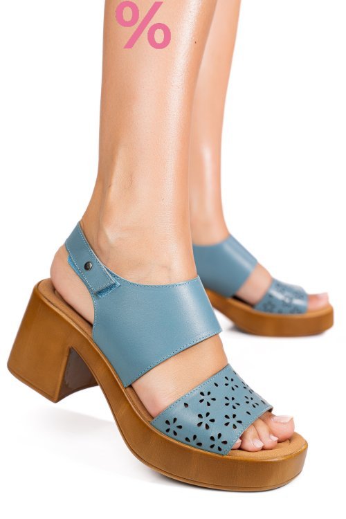 Sandale bleumarin piele naturala ps7702c425
