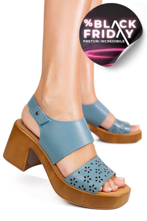 Sandale bleumarin piele naturala ps7702c425