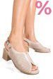 Sandale bej piele naturala 4s7774
