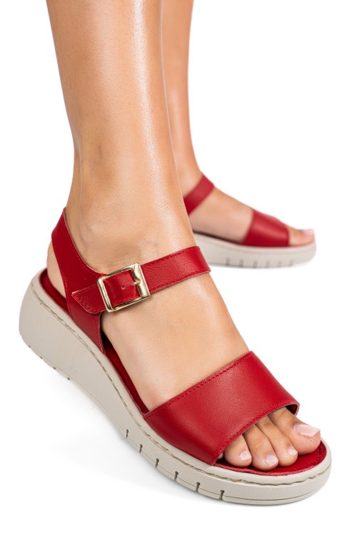 Sandale rosii piele naturala 8216123