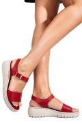 SANDALE ROSII PIELE NATURALA 8216123