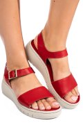 SANDALE ROSII PIELE NATURALA 8216123