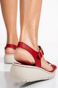 SANDALE ROSII PIELE NATURALA 8216123
